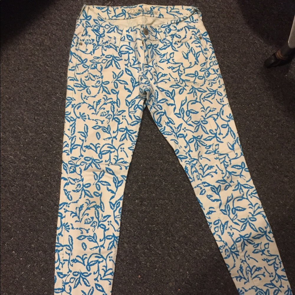 Old navy floral skinny jeans